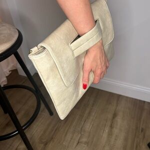 Classic Cream Wristlet Clutch